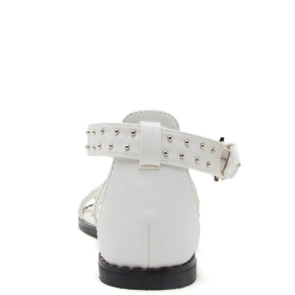 Studded White Sandals - Picture 3 of 3
